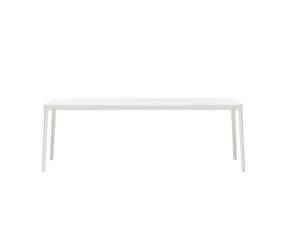 Jídelní stůl Plate 100x220, white MDF table top/white base