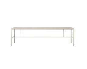 Jídelní stůl Mies M1, light grey/grey linoleum/oak