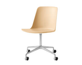 Kancelářská židle Rely HW21, polished aluminium/beige sand