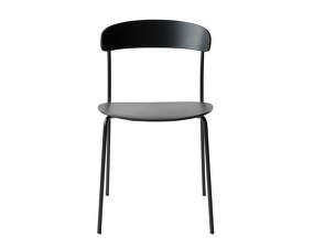 Židle Missing Chair, black lacquered ash