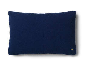 Polštář Clean Wool Boucle, deep blue