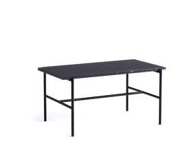 Konferenční stolek Rebar 80 cm x 49 cm, soft black/marble