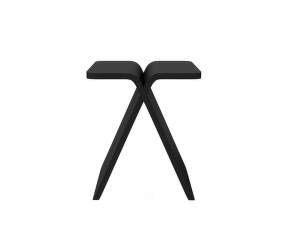 Stolička X-Stool, black lacquered oak