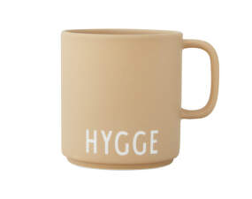 Hrnek Favourite s uchem a s nápisem Hygge, beige