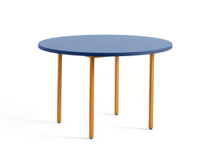 Jídelní stůl Two-Colour Ø120, ochre/blue
