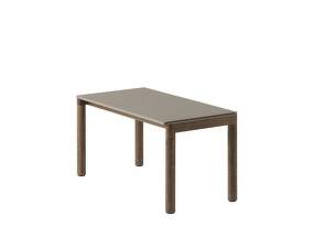 Konferenční stolek Couple 1 Tile Wavy, taupe / dark oiled oak
