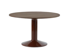 Stůl Midst Ø120, dark oak/dark red