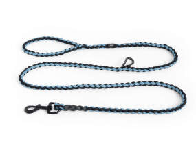 Nastavitelné vodítko Dogs Leash Braided, blue/black