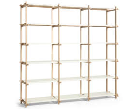 Policový systém Woody High, almond white
