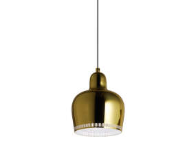 Závěsná lampa A330S „Golden Bell“, brass/white