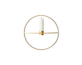 Nástěnný svícen POV Circle Candleholder S, brass
