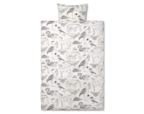 Povlečení Katie Scott Animals, off-white