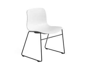 Židle AAC 08, Black Powder Coated Steel /  White