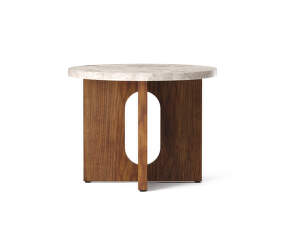 Odkládací stolek Androgyne, walnut/Kunis Breccia Sand