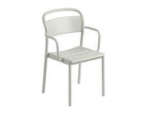 Židle Linear Steel Armchair, grey