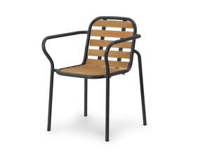 Židle s područkami Vig Robinia, black