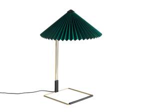 Stolní lampa Matin 380, polished brass / green