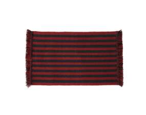 Rohožka Stripes and Stripes Wool 52x95cm, cherry