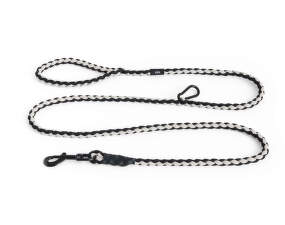 Nastavitelné vodítko Dogs Leash Braided, black/white