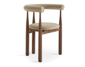 Čalouněná židle Bukowski, walnut/Megan 026