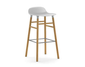Barová židle Form 75 cm, white/oak