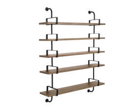 Police Démon Shelf 2, 155cm, 5 shelves, walnut