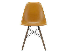 Židle Eames Fiberglass DSW, ochre dark/dark maple