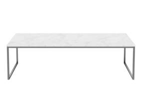 Konferenční stolek Como 60x120 low, white marble/steel