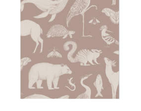 Tapeta Katie Scott Animals, dusty rose