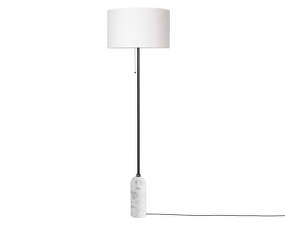Stojací lampa Gravity, white marble/white shade