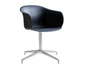 Židle Elefy JH32, midnight blue/polished aluminium