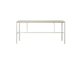 Vysoký stůl Mies H2, light grey/grey linoleum/oak