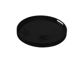 Tác Mirror Tray Round S, charcoal