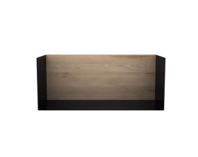 Police U shelf M, oak/black