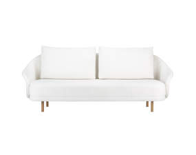 Pohovka New Wave - two seater, Natural Oak / Barnum- Off White 1