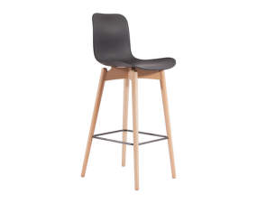 Barová stolička Langue High, natural / anthracite black