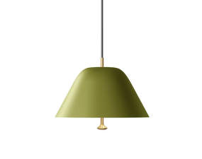 Závěsné svítidlo Levitate 28, sage green / brass