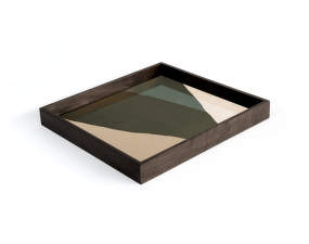 Tác Glass Tray Square S, Blue Wabi Sabi