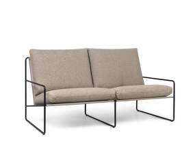 Outdorová sofa Desert Dolce 2-seater, black/dark sand