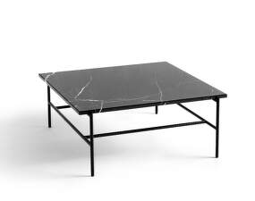 Konferenční stolek Rebar 80 cm, soft black/marble