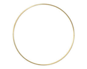Dekorační kruh Deco Frame Ring Large, brass