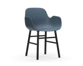 Židle Form s područkami, blue/black