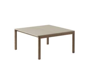 Konferenční stolek Couple 2 Tiles Plain, sand / dark oiled oak