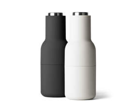 Mlýnky na sůl a pepř Bottle, set 2ks, ash-carbon, steel lid