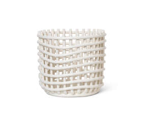 Organizér Ceramic Basket Large, off-white