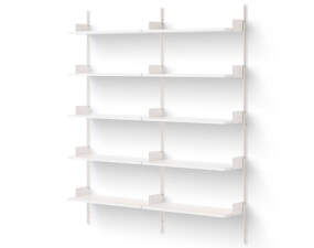 Policová sestava Library Shelf 1900, white/white