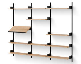 Policová sestava Display Shelf, oak/black