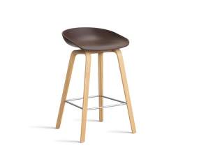 Barová stolička AAS 32 Low Lacquered Oak Veneer, soft brick
