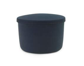 Pouf Hide Storage Small, steel blue