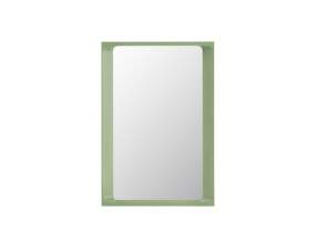 Zrcadlo Arced 80x55, light green
